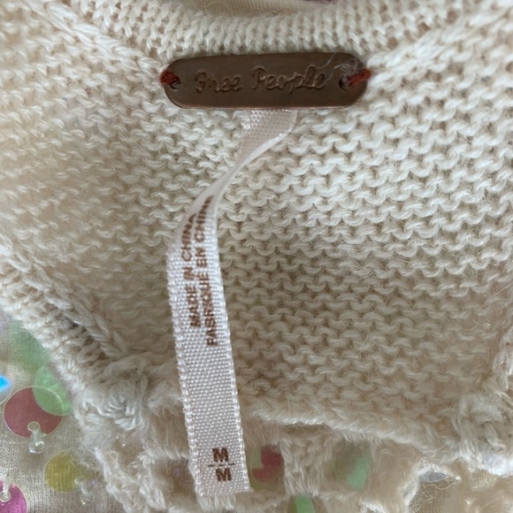 Free People Sequined Crochet Racerback Tank Knit - Picture 11 of 12